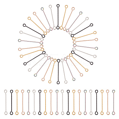 50Pcs 5 Colors 316 Surgical Stainless Steel Eye Pins STAS-UN0050-56-1