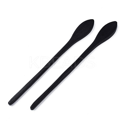 Vintage Schima Wood Hair Sticks Findings OHAR-N008-10-1