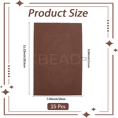 15Pcs Felt Non Woven Fabric DIY-SP0003-93H-1