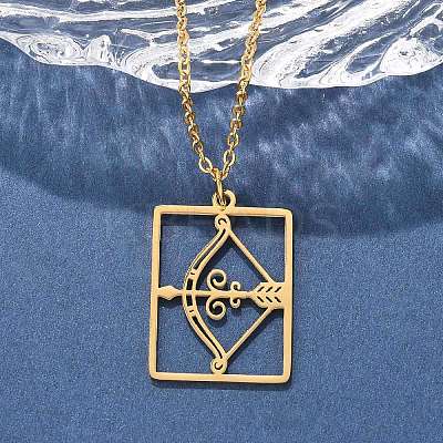 304 Stainless Steel Necklace LS-NJEW-D330-01G-09-1