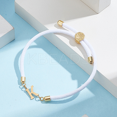 1pc Adjustable Nylon Cord Slider Bracelets for Women BJEW-LP0001-33K-G-1