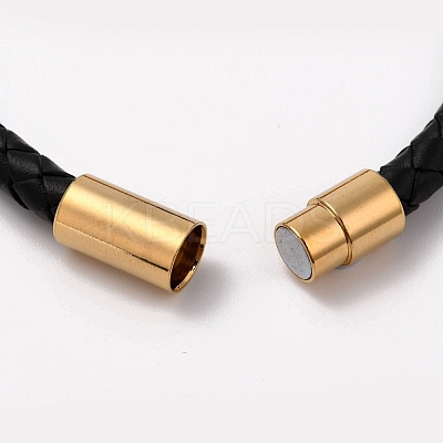 Retro Leather Cord Bracelets BJEW-F210-06-1