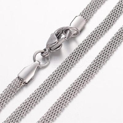 Non-Tarnish 304 Stainless Steel Necklace MAK-K004-04P-1