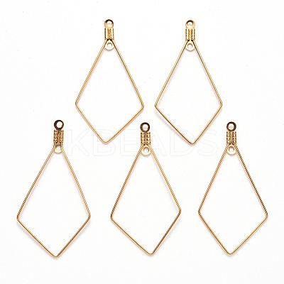 PVD Vacuum Plating 304 Stainless Steel Wire Pendants LS-X-STAS-S103-09G-B-1