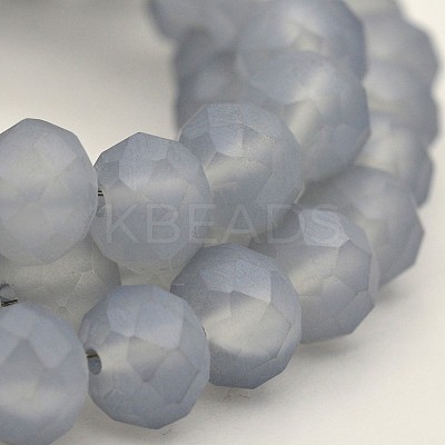 Pearl Luster Plated Faceted Rondelle Glass Beads Strands EGLA-J054-8x5mm-PL02-1