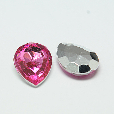 Imitation Taiwan Acrylic Rhinestone Cabochons GACR-A017-13x18mm-M-1
