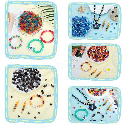 500Pcs Opaque Plastic Beads KY-SZ0001-44C-1