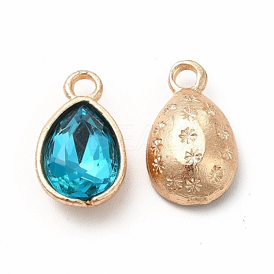 Faceted Glass Rhinestone Pendants GLAA-I051-A05-1