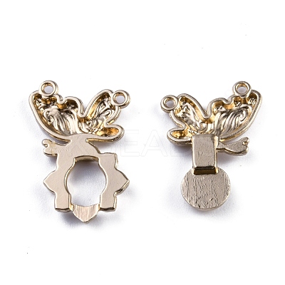 Alloy Snap Lock Clasps FIND-WH0048-67B-1