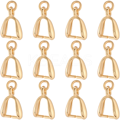 12Pcs 925 Sterling Silver Ice Pick Pinch Bails STER-BBC0008-38-1