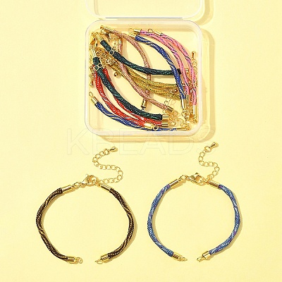 8Pcs 8 Colors Nylon Cord Bracelets MAK-FS0001-05-1