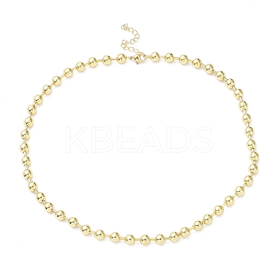 Rack Plating Brass Ball Chain Necklaces for Women LS-NJEW-G102-01C-G-1