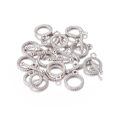 Tibetan Style Alloy Toggle Clasps AC2016-NF-1