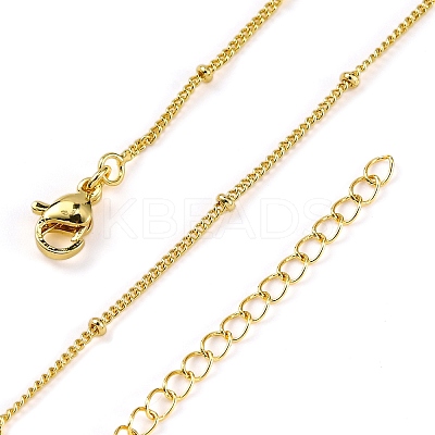 Rack Plating Brass Satellite Chain Necklaces for Women NJEW-A035-01G-1