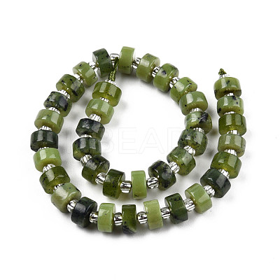 Natural Canadian Jade Beads Strands G-N327-07E-1