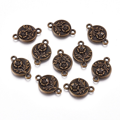 Tibetan Style Links/Connectors TIBEP-EA11003YKG-AB-LF-1
