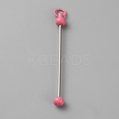 Iron Bar Beadable Keychain for Jewelry Making DIY Crafts IFIN-SZC0005-01A-13-1