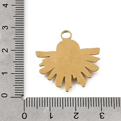 304 Stainless Steel Pendants STAS-N108-104G-1