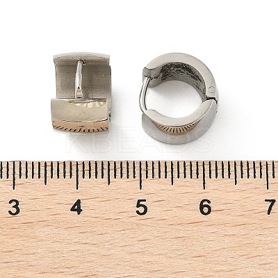 304 Stainless Steel Polishing effect Hoop Earrings EJEW-M001-29B-P-1