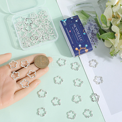 70Pcs Long-Lasting Plated Alloy Bead Frame FIND-SC0012-16-1