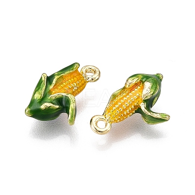 Alloy Enamel Pendants ENAM-N056-404G-1