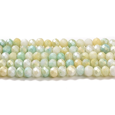Ombre Effect Dyed Glass Beads Strands GLAA-C023-02-C14-1