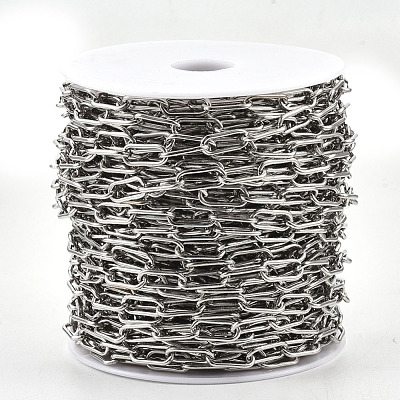 Unwelded Iron Paperclip Chains CH-S125-09B-P-1