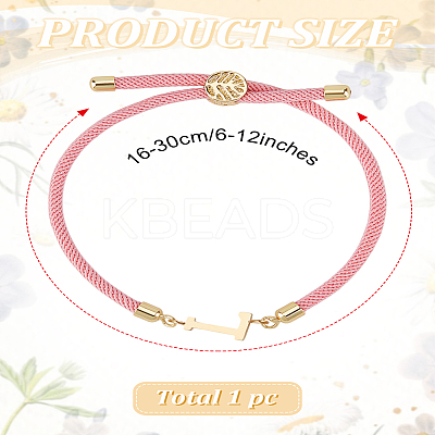 1Pc Adjustable Nylon Cord Slider Bracelets for Women BJEW-LP0001-32L-03-1