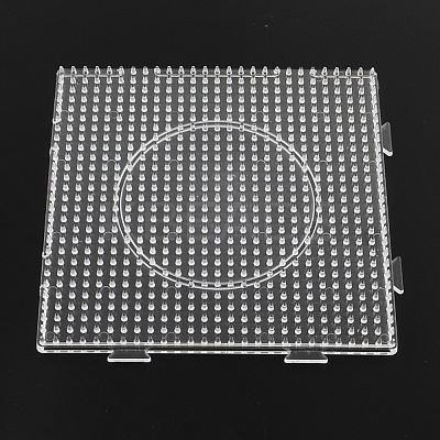 Square ABC Plastic Pegboards used for 5x5mm DIY Fuse Beads LS-DIY-Q009-02-1