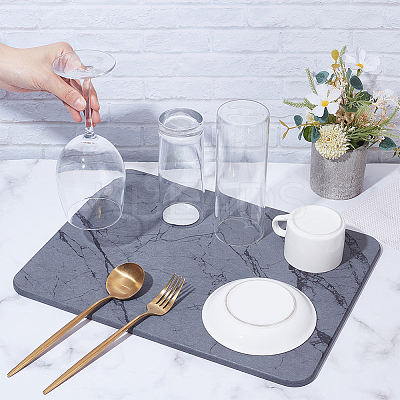 Rectangle Diatomaceous Earth Bathroom Mat AJEW-WH0270-779-1