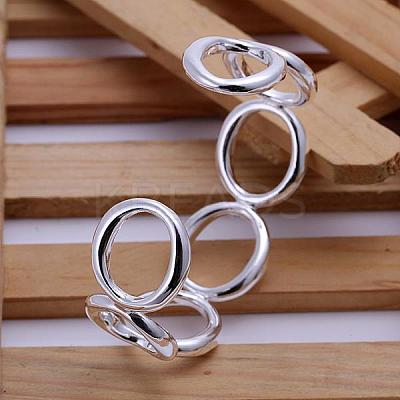 Trendy Brass Cuff Bangles For Women BJEW-BB12224-1