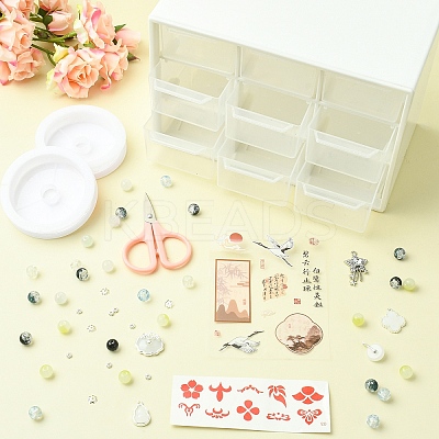 DIY Lampwork Beaded Bracelet Making Kit DIY-FZC0001-01C-1