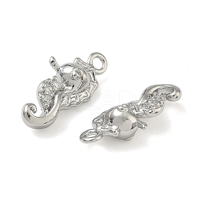 Ocean Style Brass Micro Pave Cubic Zirconia Pendants KK-A280-01A-P-1