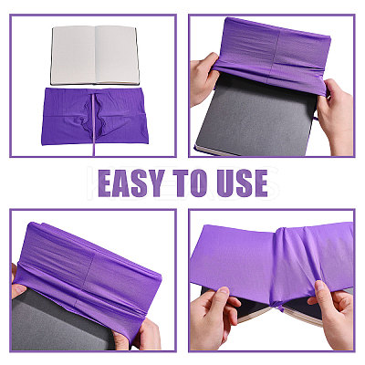 Elastic Cloth Book Cover AJEW-WH0696-009F-1