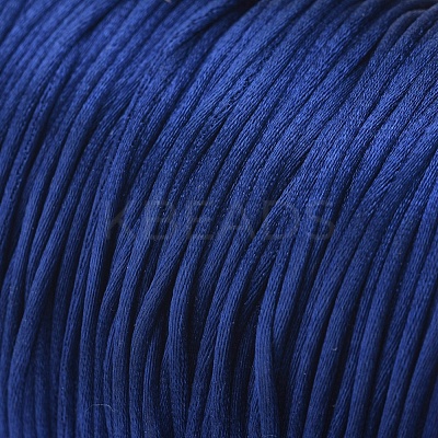 Round Nylon Satin Rattail Cord NWIR-WH0009-15A-10-1