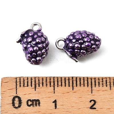 Brass Enamel Charms KK-K351-60C-P-1