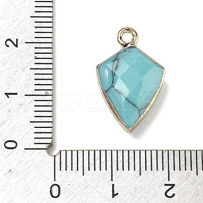 Synthetic Turquoise Pendants G-K422-01G-12-1