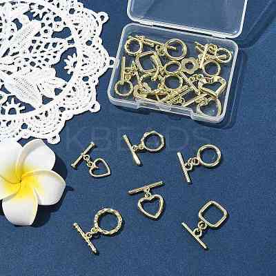 20Pcs 12 Styles Alloy Toggle Clasps FIND-FS0004-53G-1
