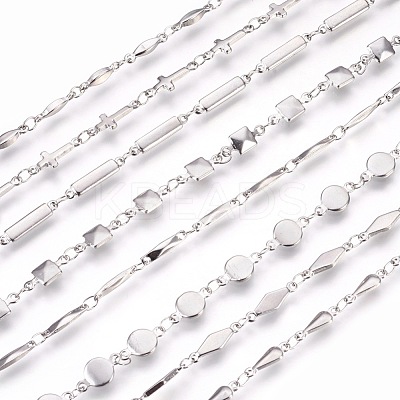 Tarnish Resistant 304 Stainless Steel Link Chain Bracelets BJEW-P239-18-1