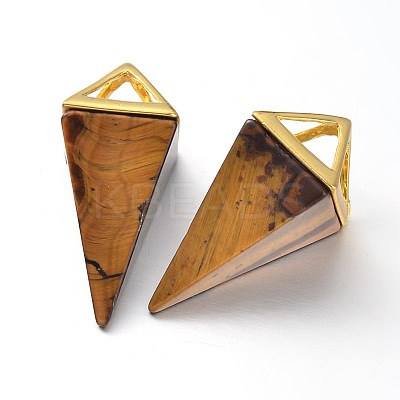 Natural & Synthetic Mixed Stone Point Pendulum Pendants G-E301-G-1
