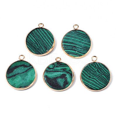 Synthetic Malachite Pendants X-G-Q998-010E-1-1