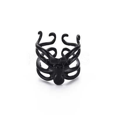 Men's Alloy Cuff Finger Rings RJEW-N029-053-1