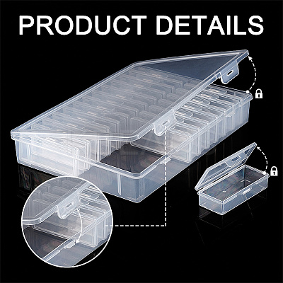 25Pcs 2 Styles PLastic Bead Containers CON-GA0001-21-1