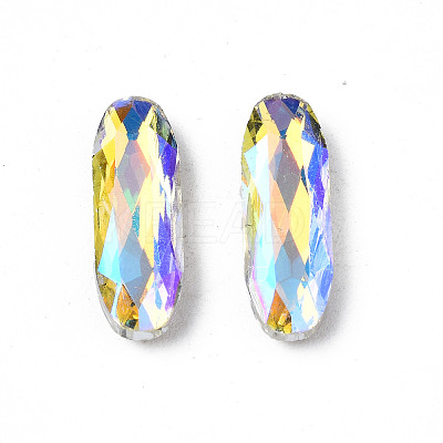 Pointed Back Glass Rhinestone Cabochons MRMJ-N027-003-1