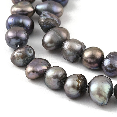 Dyed Natural Cultured Freshwater Pearl Beads Strands PEAR-A006-08E-1