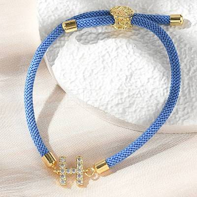 Adjustable Nylon Cord Bracelets BJEW-C096-01G-08-1
