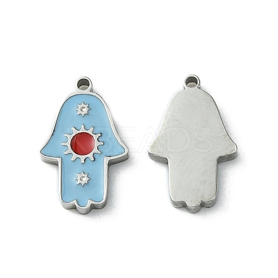 304 Stainless Steel Manual Polishing Charms STAS-C075-40P-1