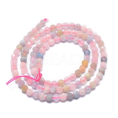 Natural Morganite Beads Strands G-G792-32A-1
