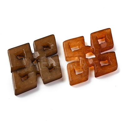 Dyed Natural Xiuyan Jade Carved Pendants G-M195-08A-1
