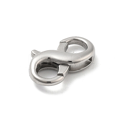 304 Stainless Steel Spring Gate Rings. 8-Shaped STAS-V008-30P-1